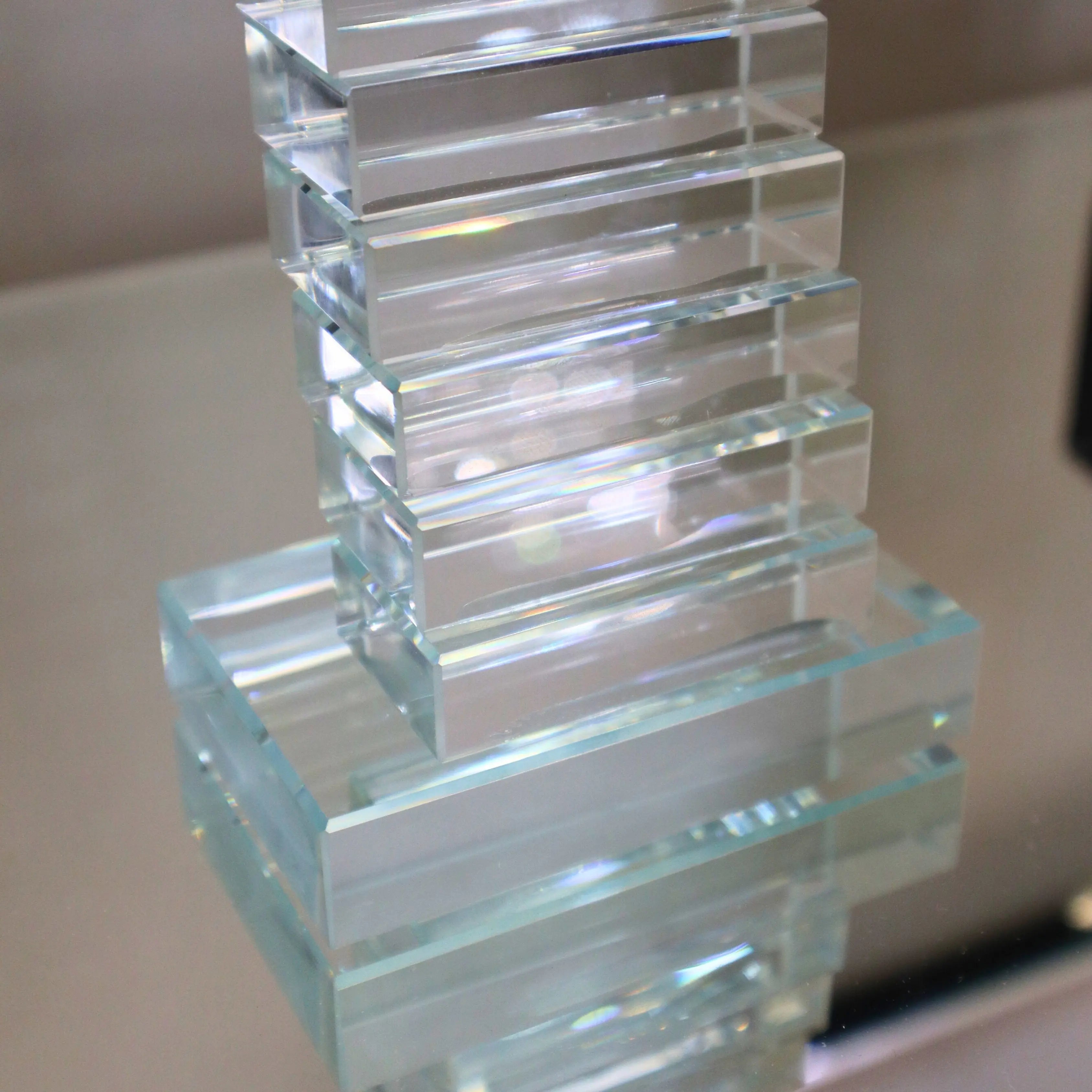 Crystal Staircase Thinking Man Ornament Small 24cm Ivan