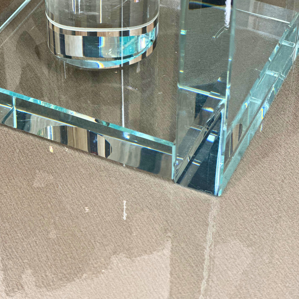 Black Thinking Figure Luxury Crystal Bookends Ivan