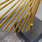 Odel Gold Design On Black Base Ornament  37cm Ivan