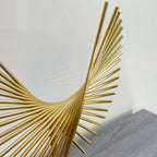 Odel Gold Design On Black Base Ornament  37cm Ivan