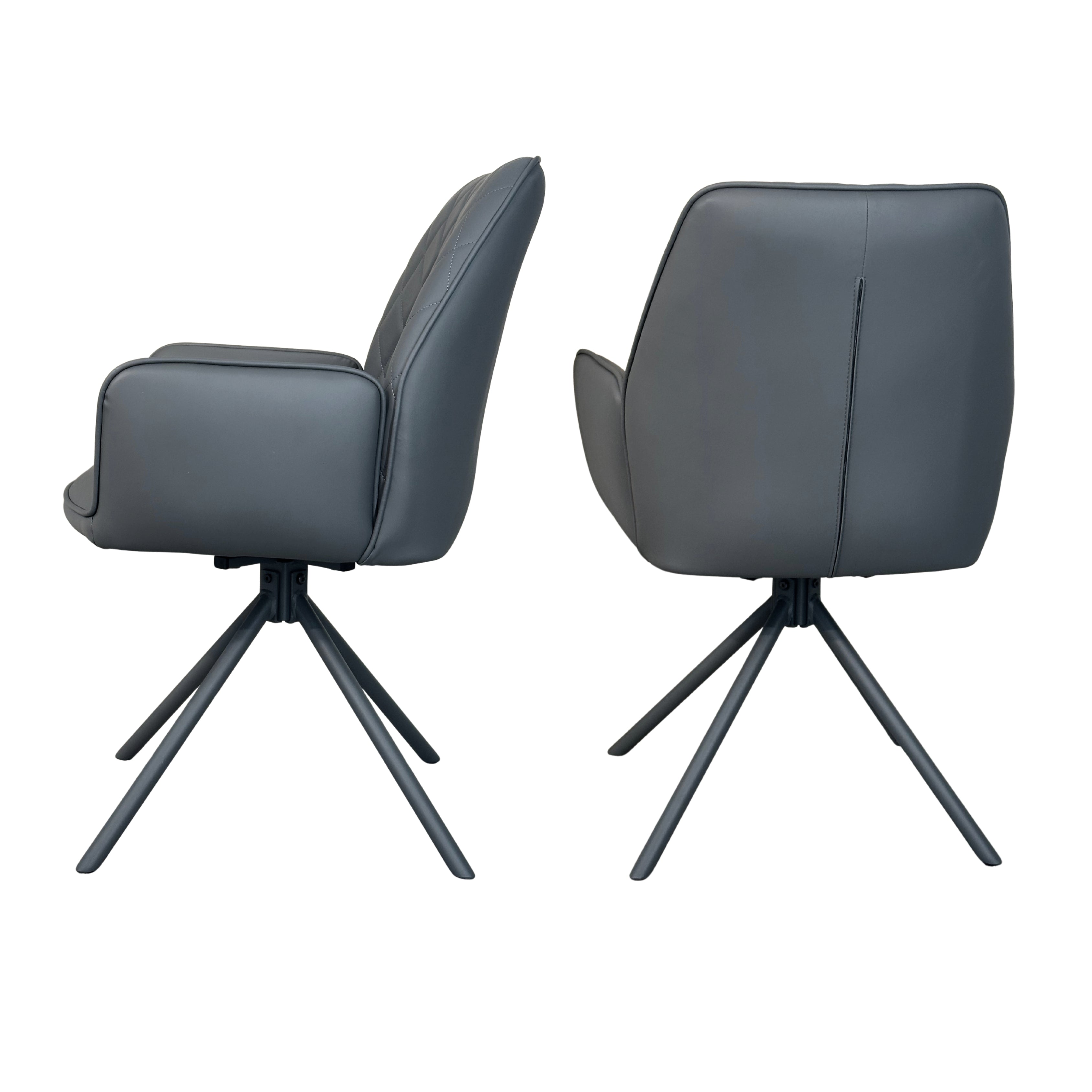 Lina Faux Leather Swivel Dining Chair Torelli