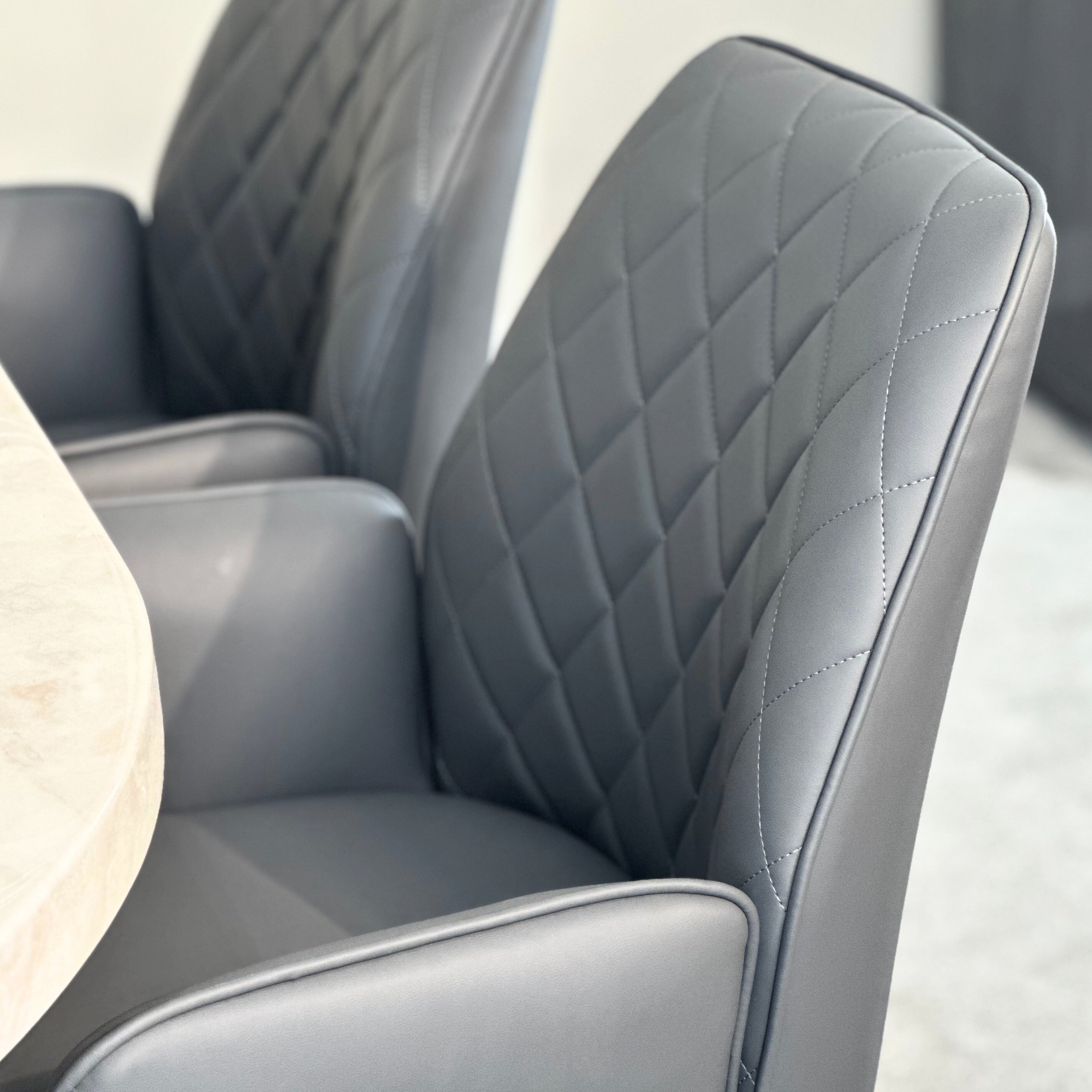 Lina Faux Leather Swivel Dining Chair Torelli