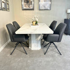 Belle 200cm Marble White Dining Table (2503) L H International