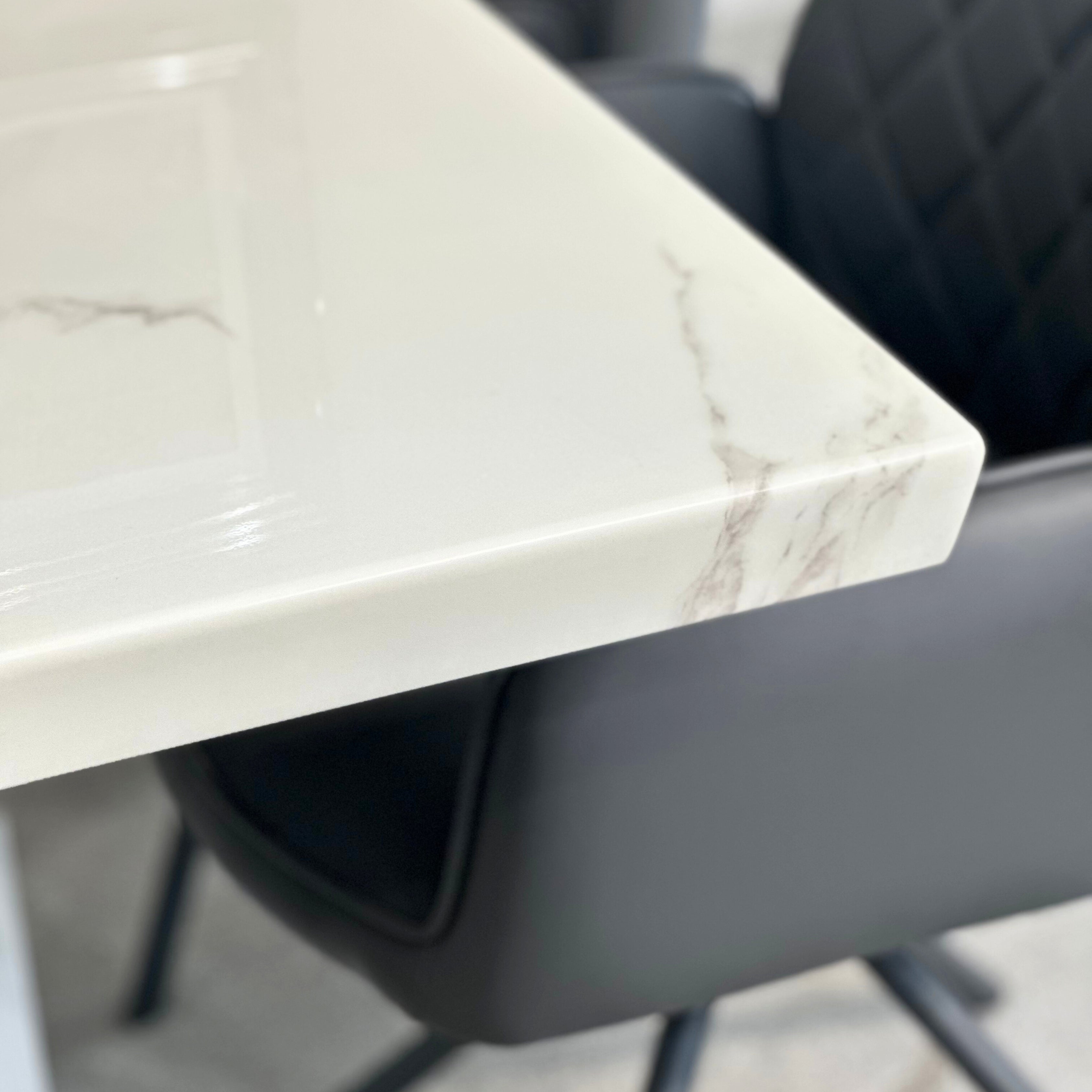 Belle 200cm Marble White Dining Table (2503) L H International