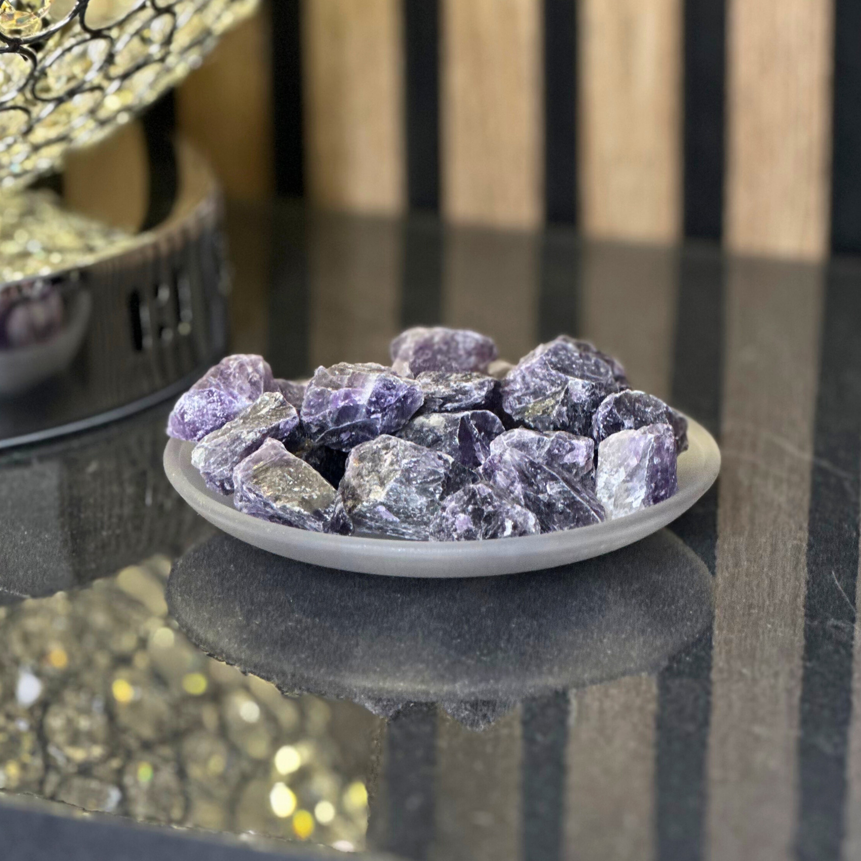 Wellbeing & Health Amethyst & Oil Set sil interiors