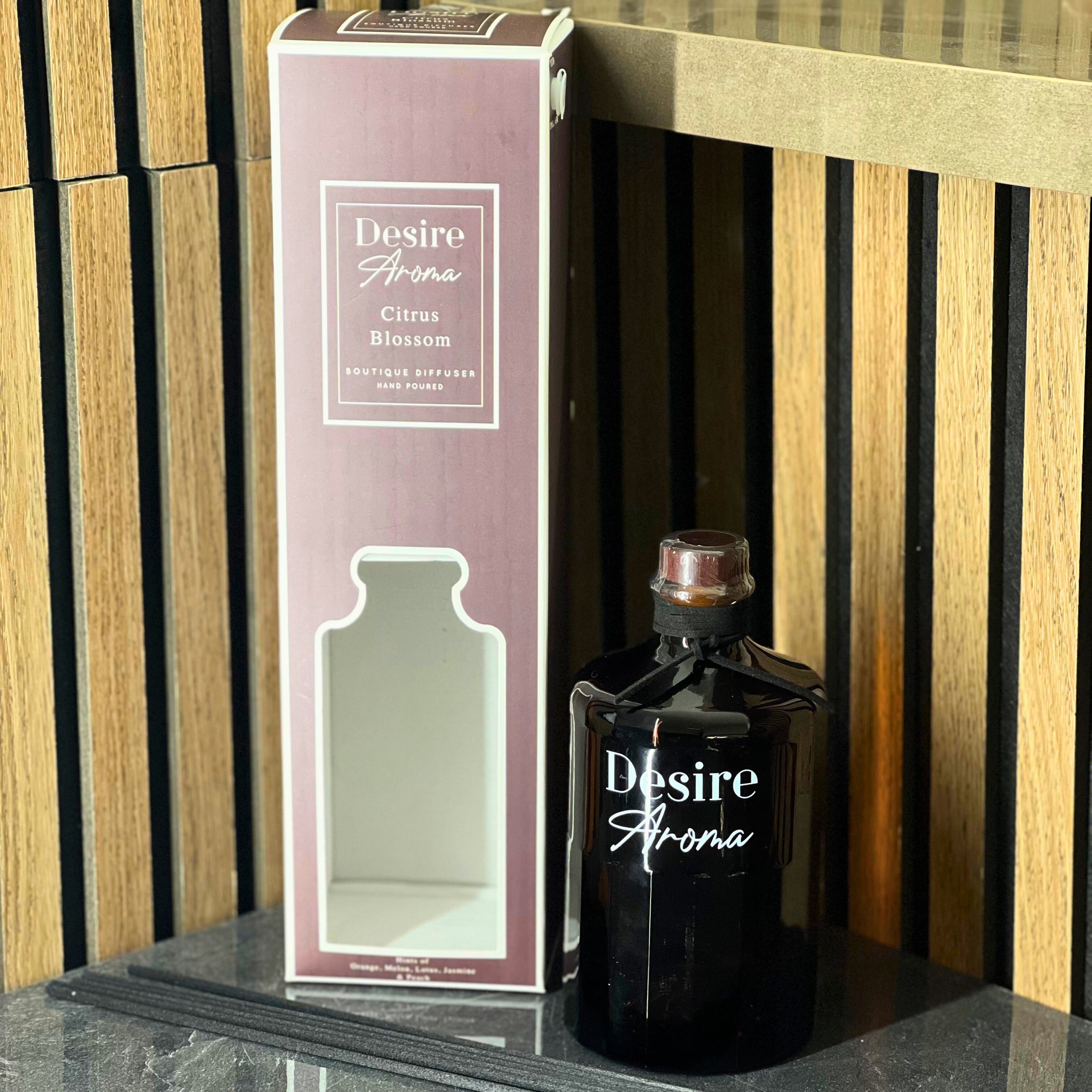 Desire Aroma Midsummer Nights Citrus Blossom 500ml Reed Diffuser Lesser & Pavey Ltd