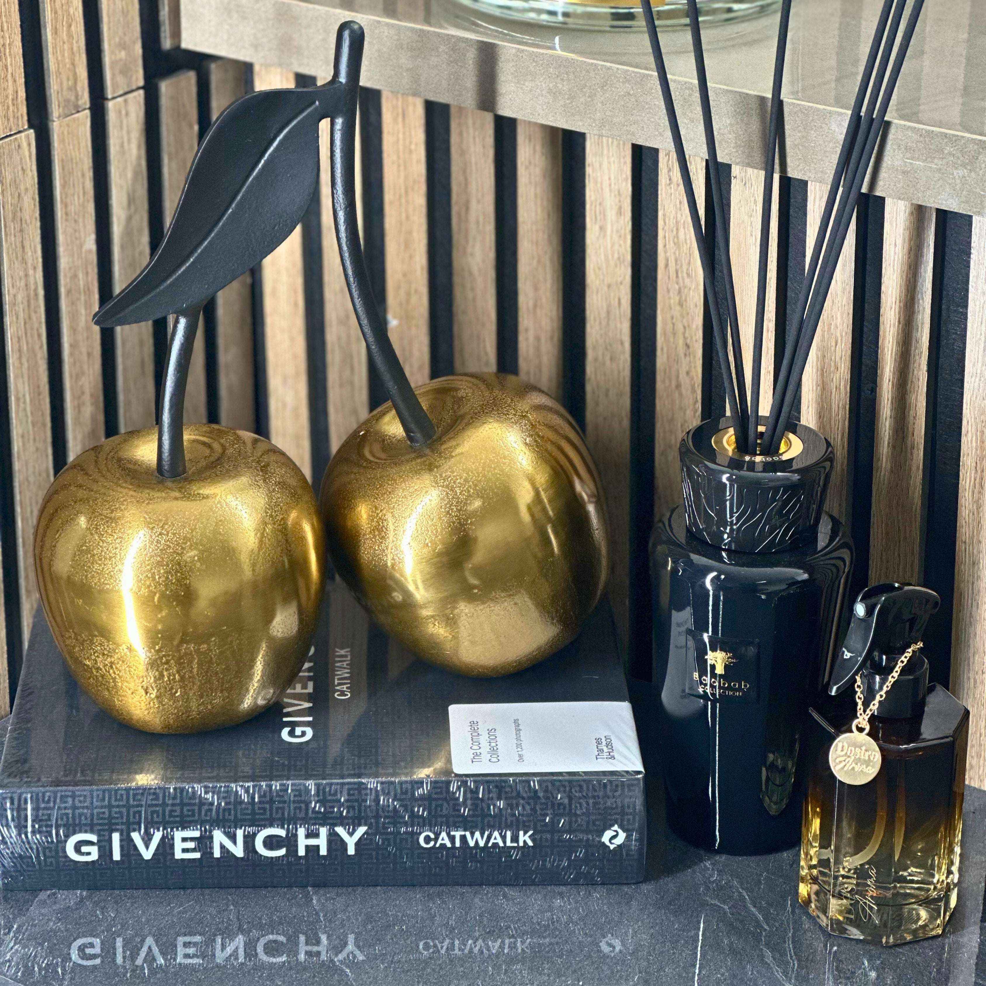 Gold Cherry Ornament - Small sil interiors