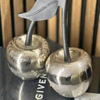 Silver Cherry Ornament - Small sil interiors