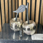 Silver Cherry Ornament - Small sil interiors