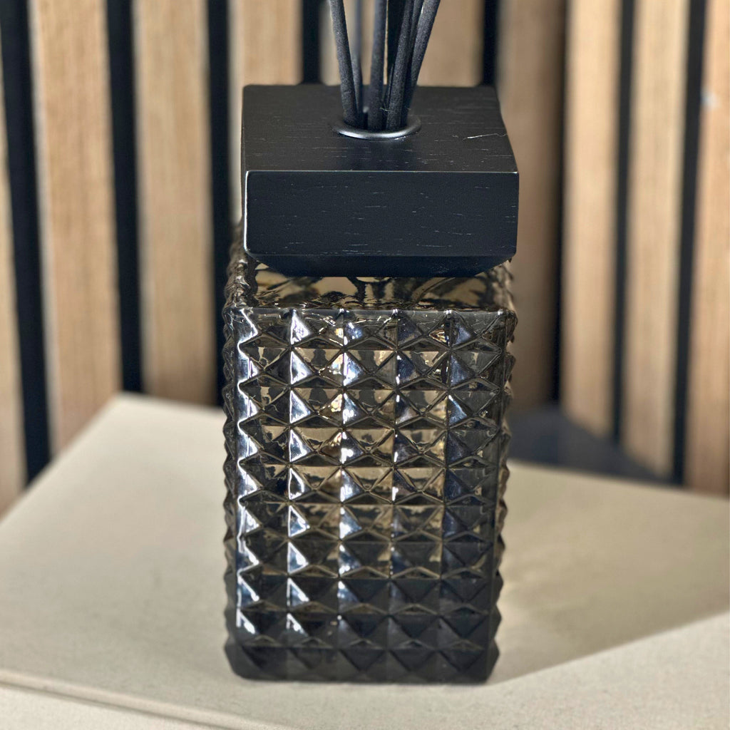 Desire Aroma Pomegranate Noir 500ml Cut Glass Reed Diffuser Lesser & Pavey Ltd