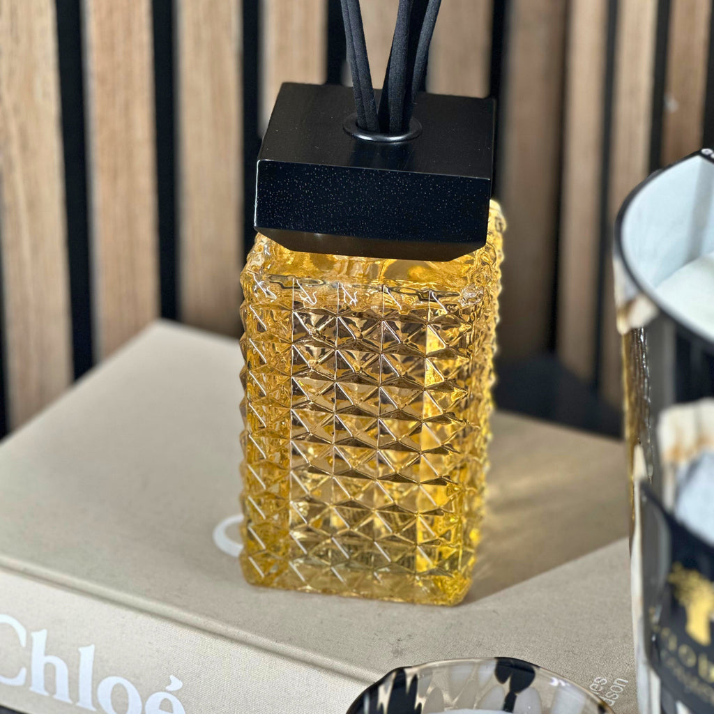 Desire Aroma Cashmere & Silk 500ml Cut Glass Reed Diffuser Lesser & Pavey Ltd