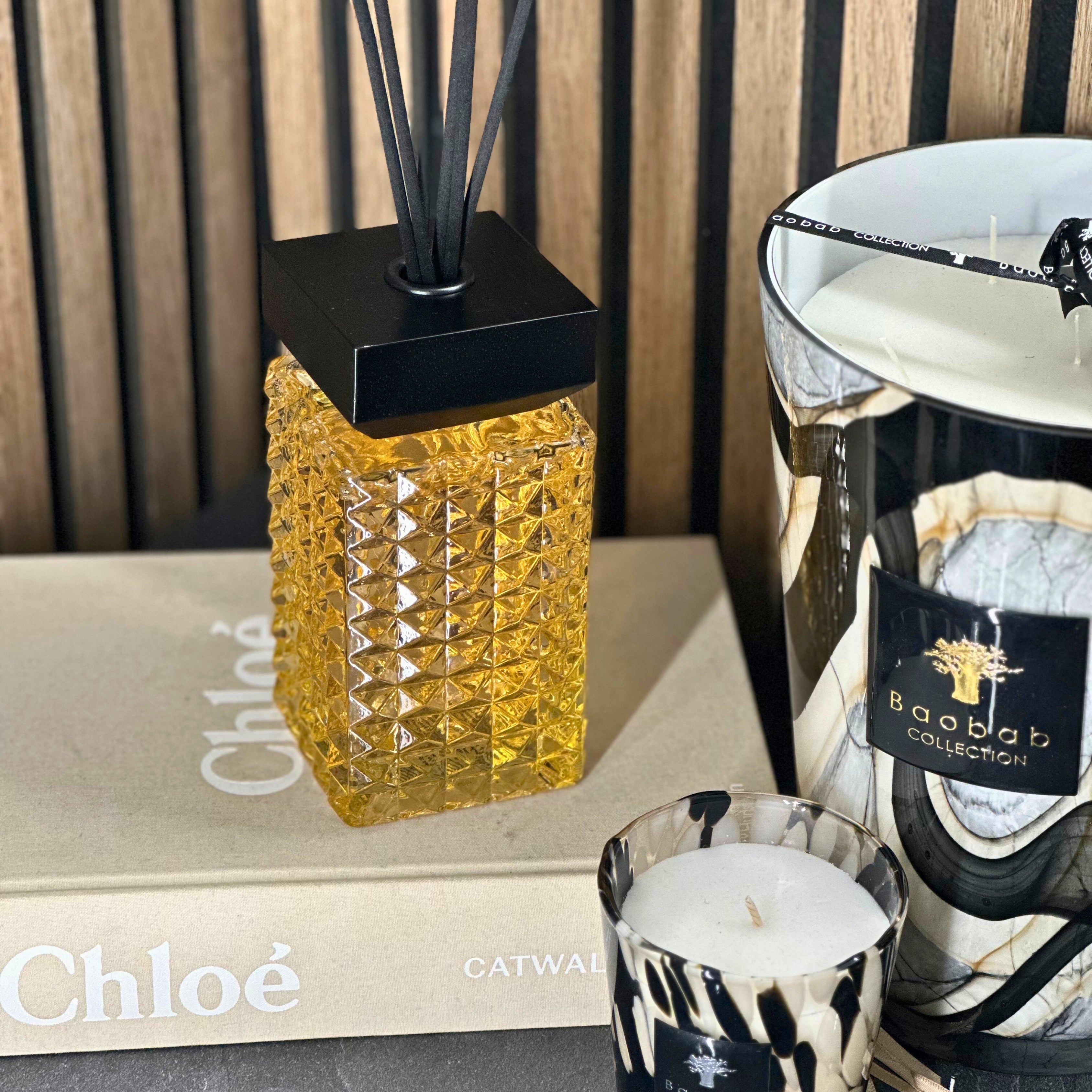 Desire Aroma Cashmere & Silk 500ml Cut Glass Reed Diffuser Lesser & Pavey Ltd