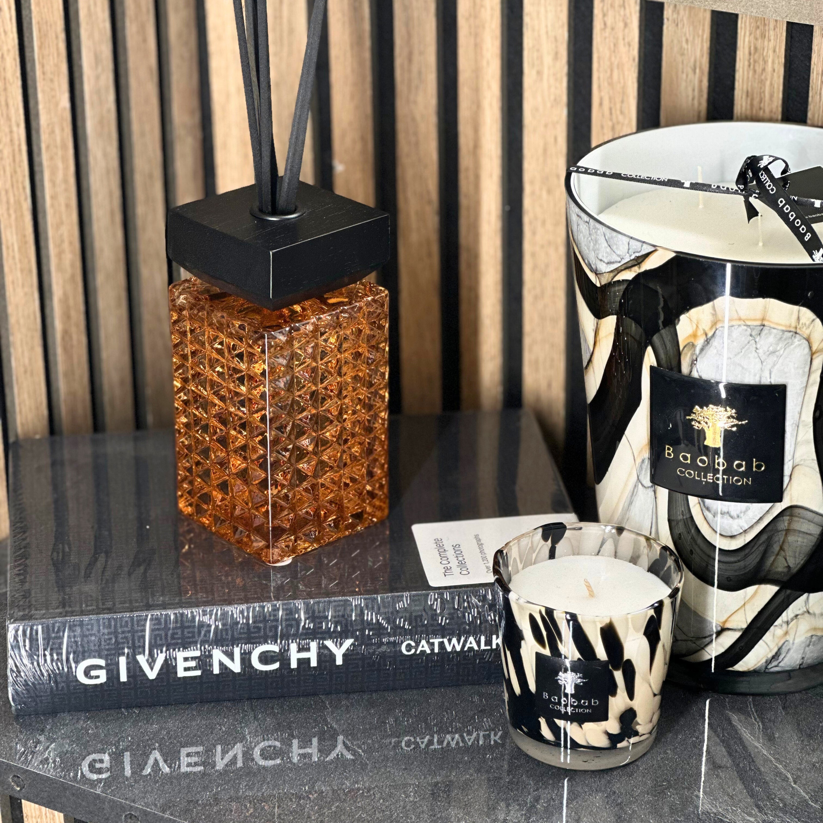 Desire Aroma Lime, Basil & Mandarin 500ml Cut Glass Reed Diffuser Lesser & Pavey Ltd