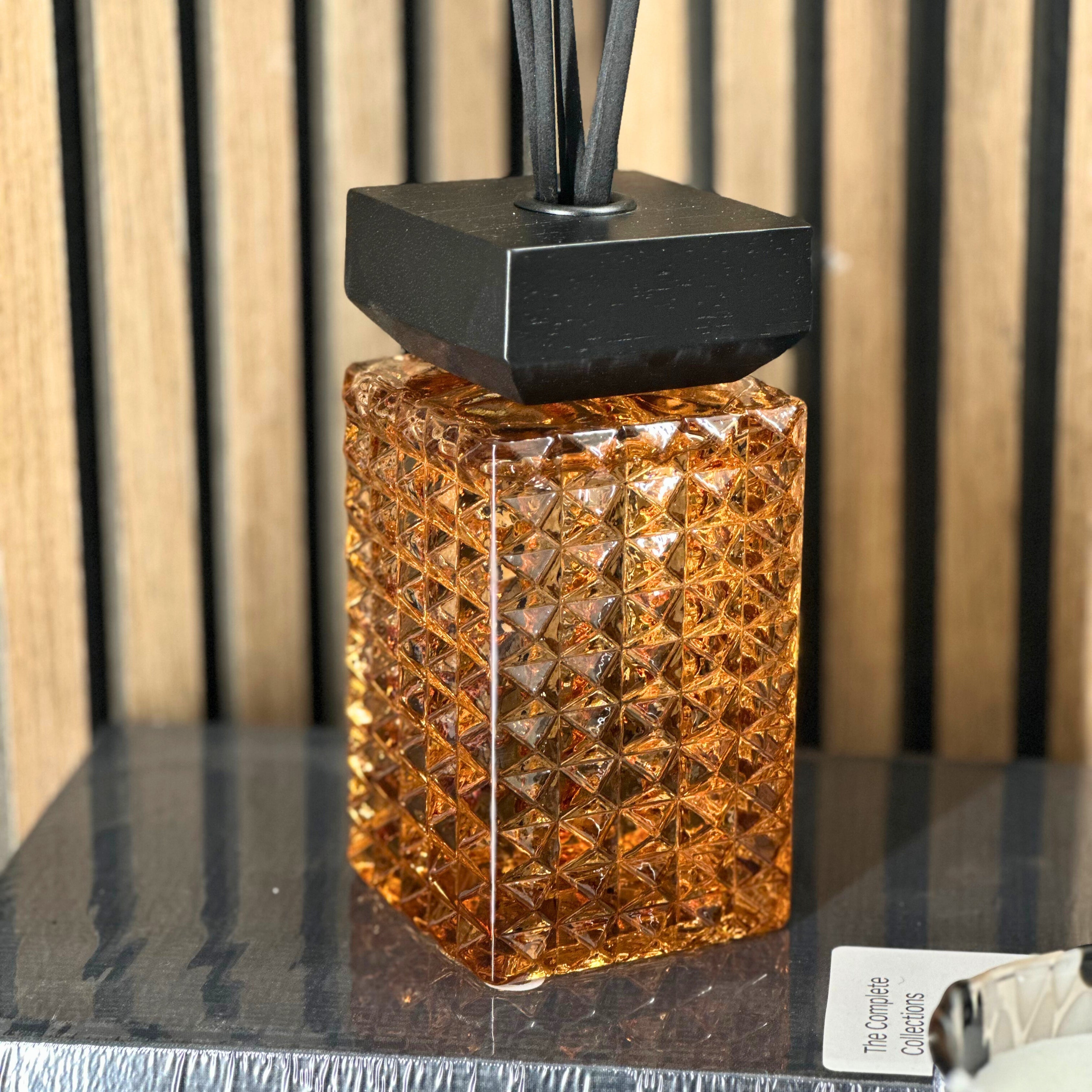 Desire Aroma Lime, Basil & Mandarin 500ml Cut Glass Reed Diffuser Lesser & Pavey Ltd
