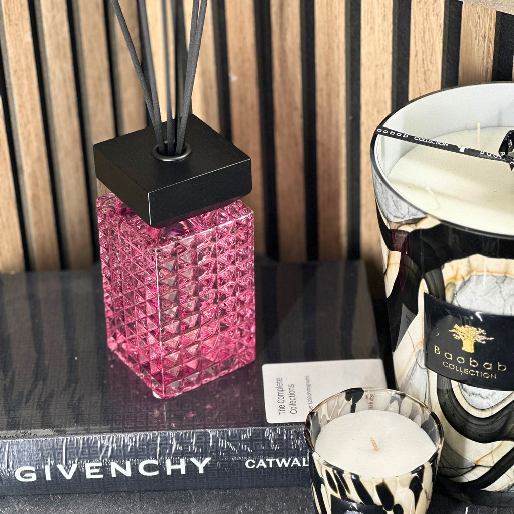 Desire Aroma Oud & Bergamot 500ml Cut Glass Reed Diffuser Lesser & Pavey Ltd