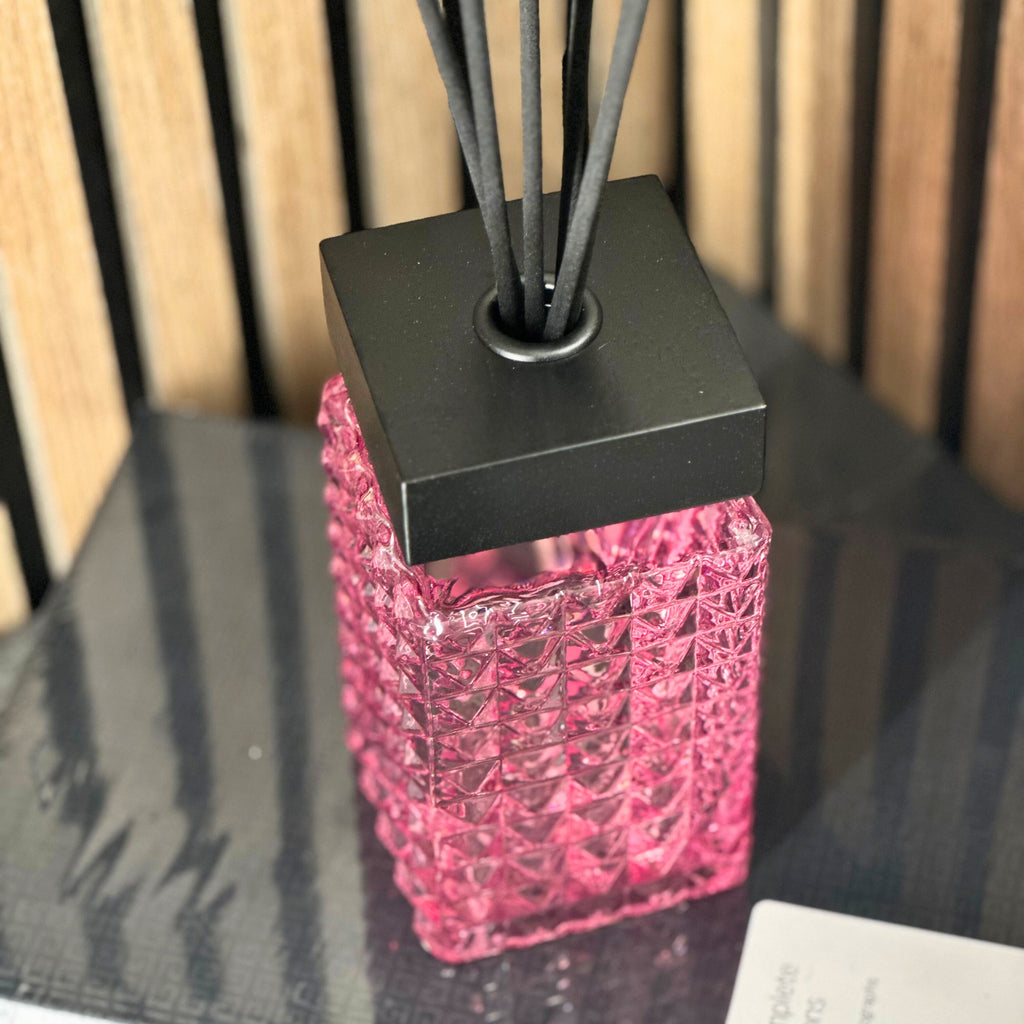 Desire Aroma Oud & Bergamot 500ml Cut Glass Reed Diffuser Lesser & Pavey Ltd