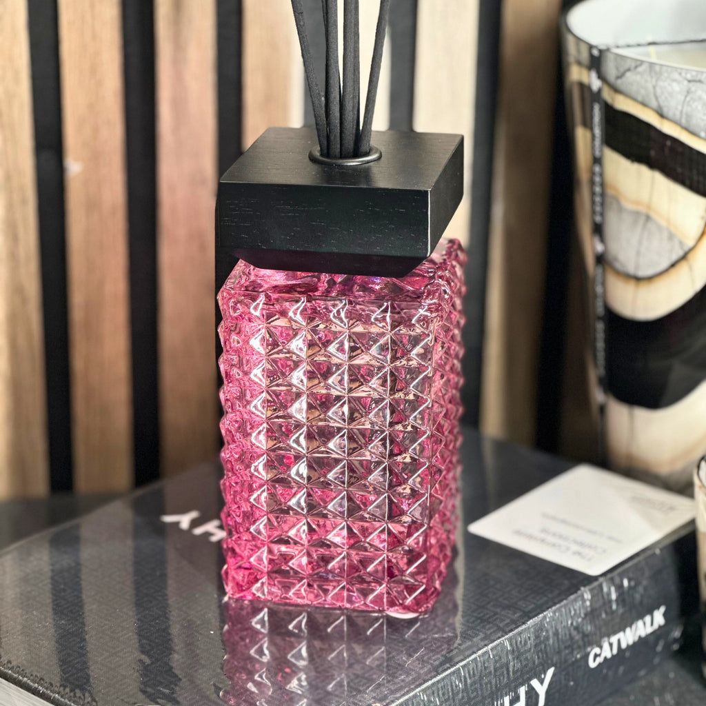 Desire Aroma Oud & Bergamot 500ml Cut Glass Reed Diffuser Lesser & Pavey Ltd