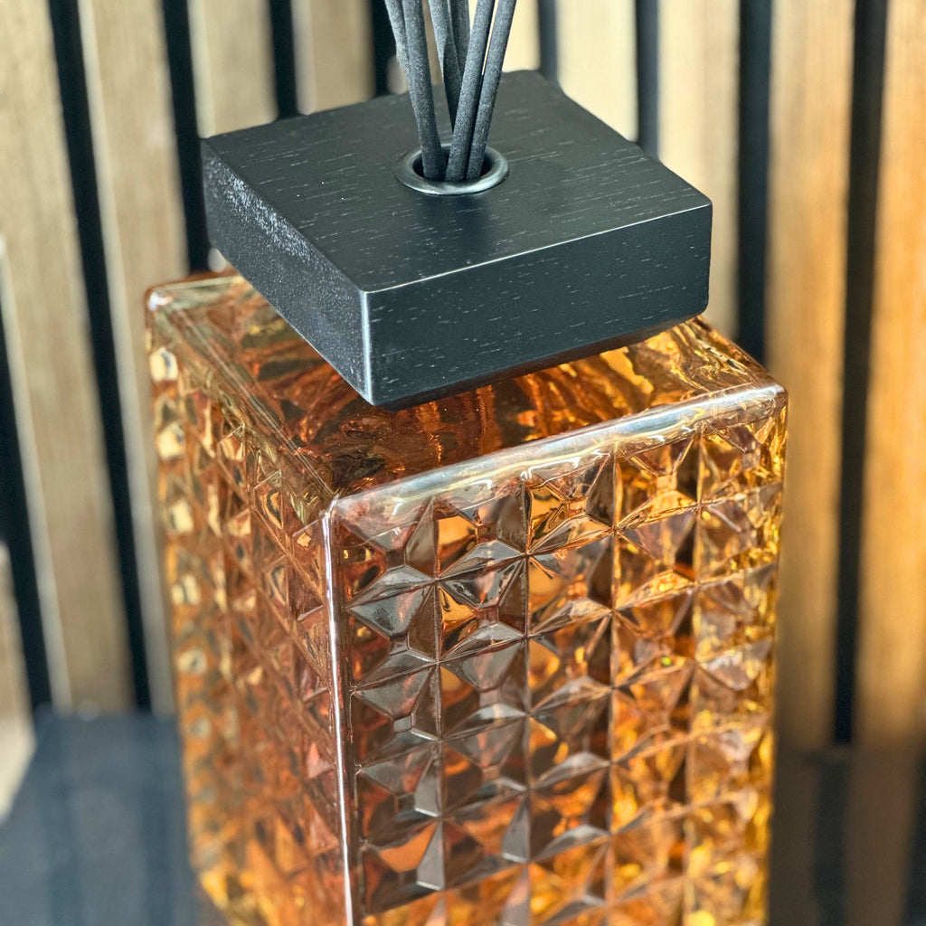 Desire Aroma Lime, Basil & Mandarin 500ml Cut Glass Reed Diffuser Lesser & Pavey Ltd