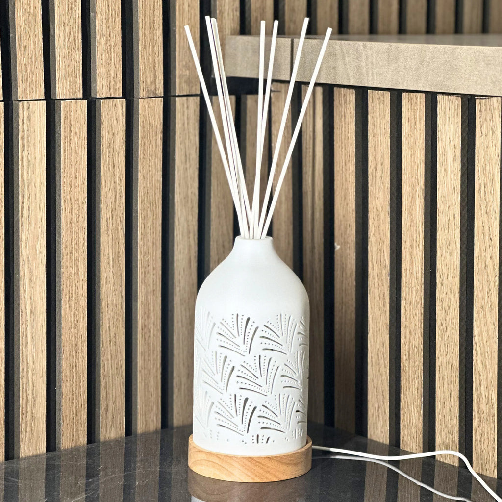 LED Ceramic Reed Diffuser Fan 19cm Aromatize