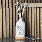LED Ceramic Reed Diffuser Owl 19cm Aromatize