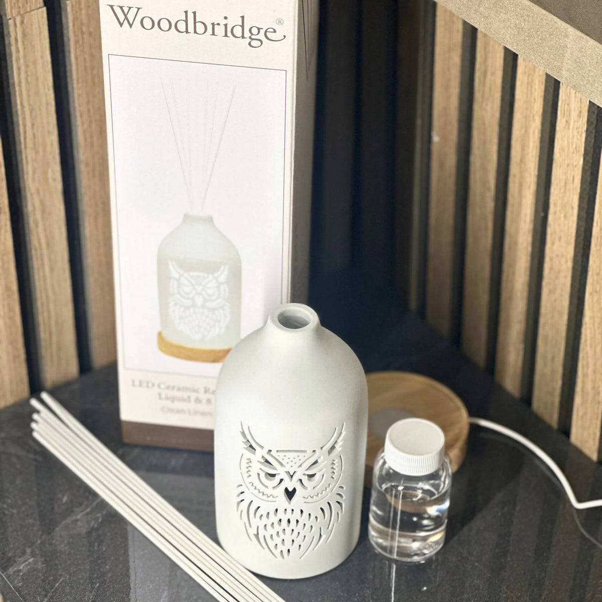 Diffuser With Led Reed LED Ceramic Reed Diffuser Owl 19cm - Home Store Living