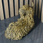 Gold Shaggy Highland Cow Lying Lesser & Pavey Ltd