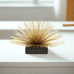 Mirano Gold Finish Starburst Ornament with Black Marble Base Premier Housewares LTD