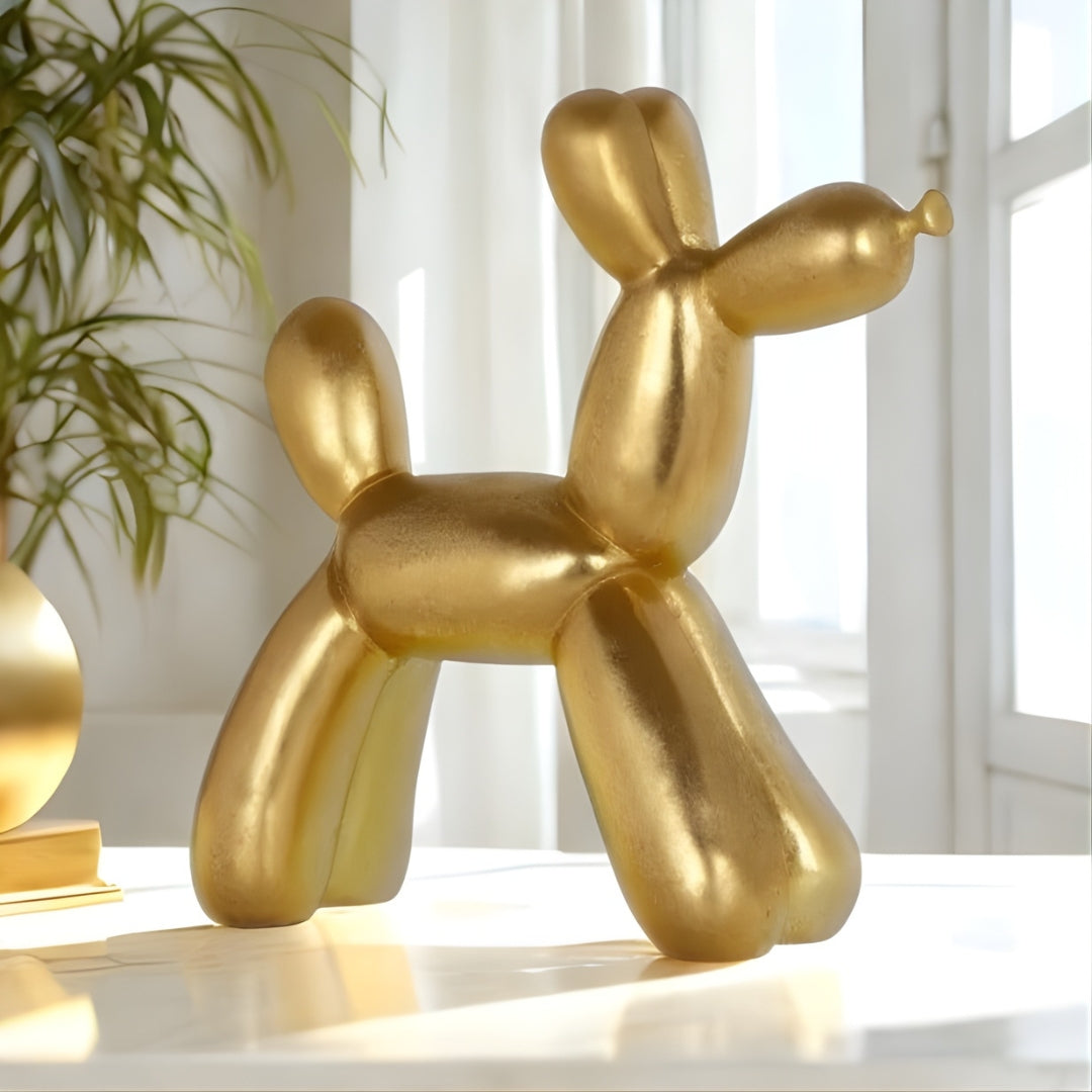 Gold Balloon Dog Decorative Ornament richmond Interiors