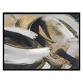 Golden Swirls Framed Canvas Artwork camelot