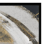Golden Swirls Framed Canvas Artwork camelot