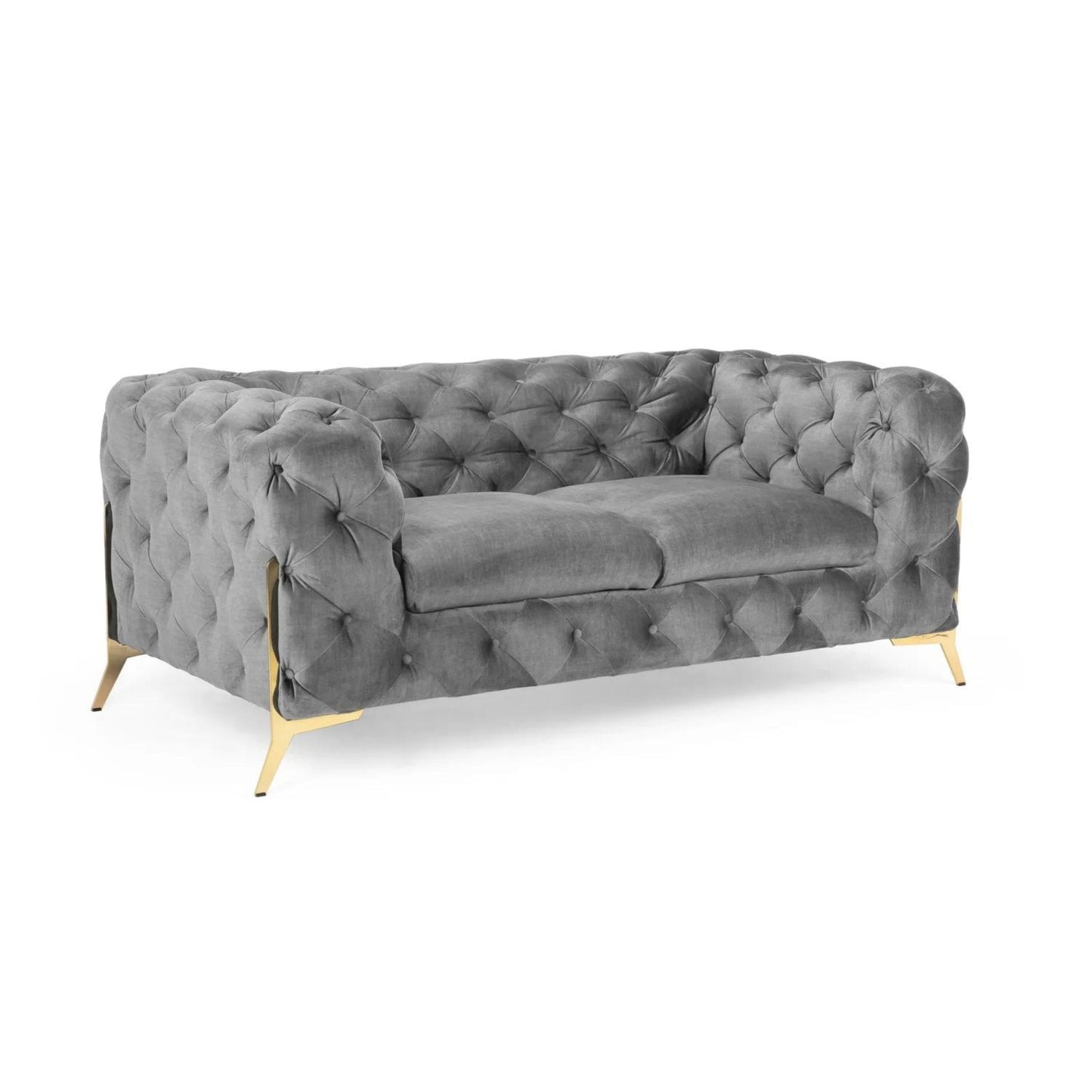 Chelsea Chesterfield Sofa (2 Seater) Grey Home Store Living