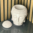 Large Grey Buddha Head Oil Burner and Wax Warmer something different