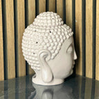 Large Grey Buddha Head Oil Burner and Wax Warmer something different