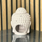 Small Grey Buddha Head Oil Burner and Wax Melter something different