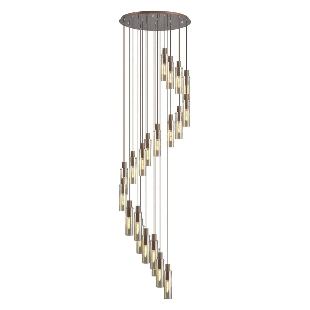 Bonni 21 Light Adjustable E27 Round Pendant Chandelier Home Store Living