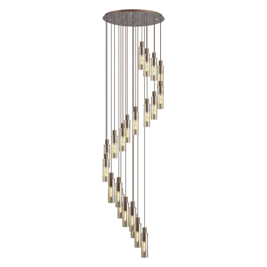 Bonni 21 Light Adjustable E27 Round Pendant Chandelier Home Store Living