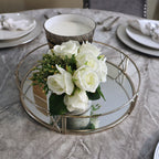 Artistic Roman Numeral Mirrored Tray CIMC