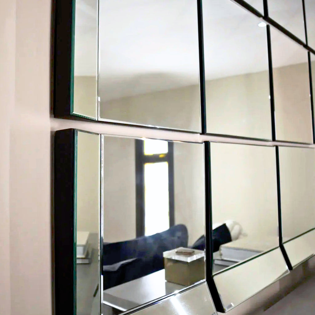 Venetian 15 Piece Panel Mirror Set Home Store Living