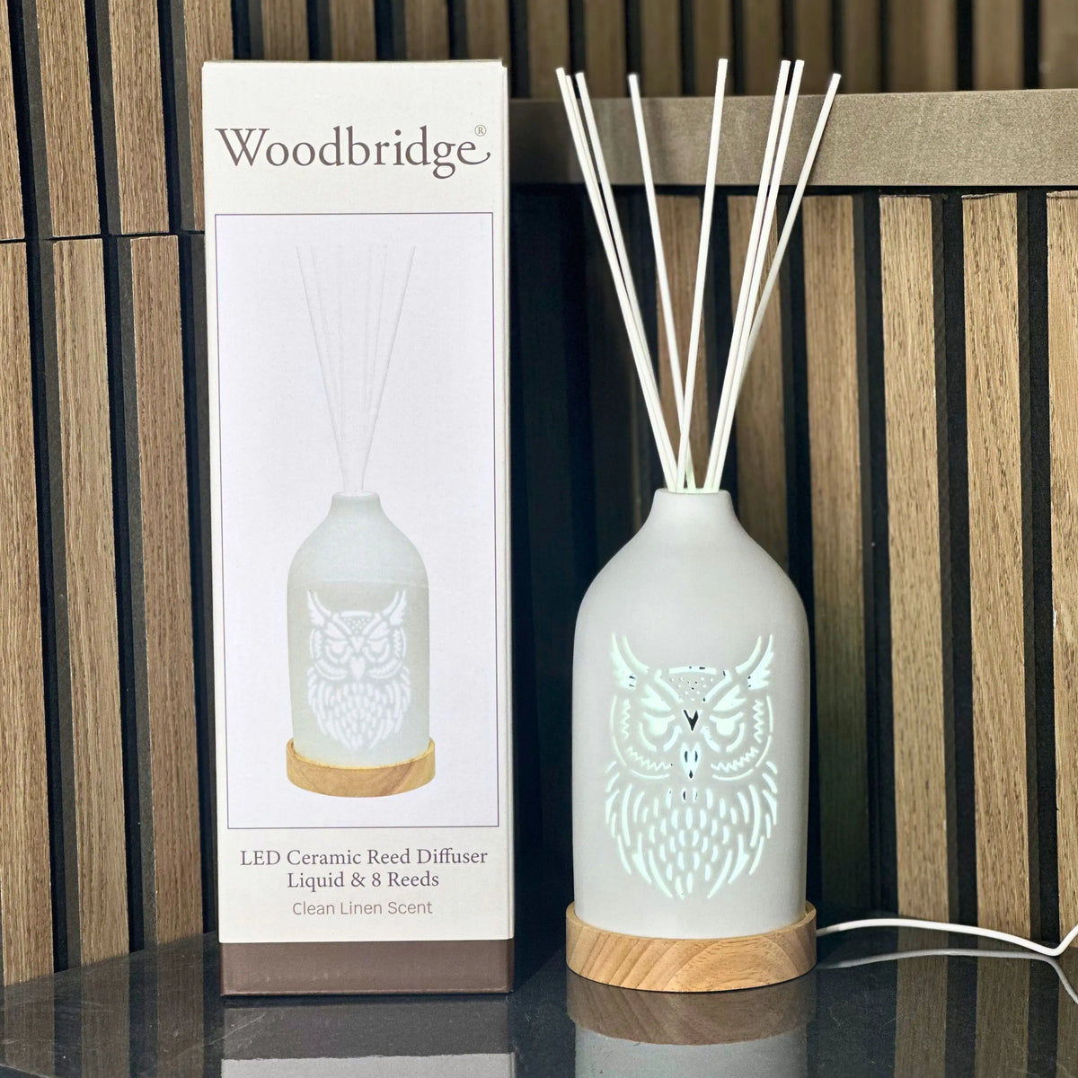 Diffuser With Led Reed LED Ceramic Reed Diffuser Owl 19cm - Home Store Living