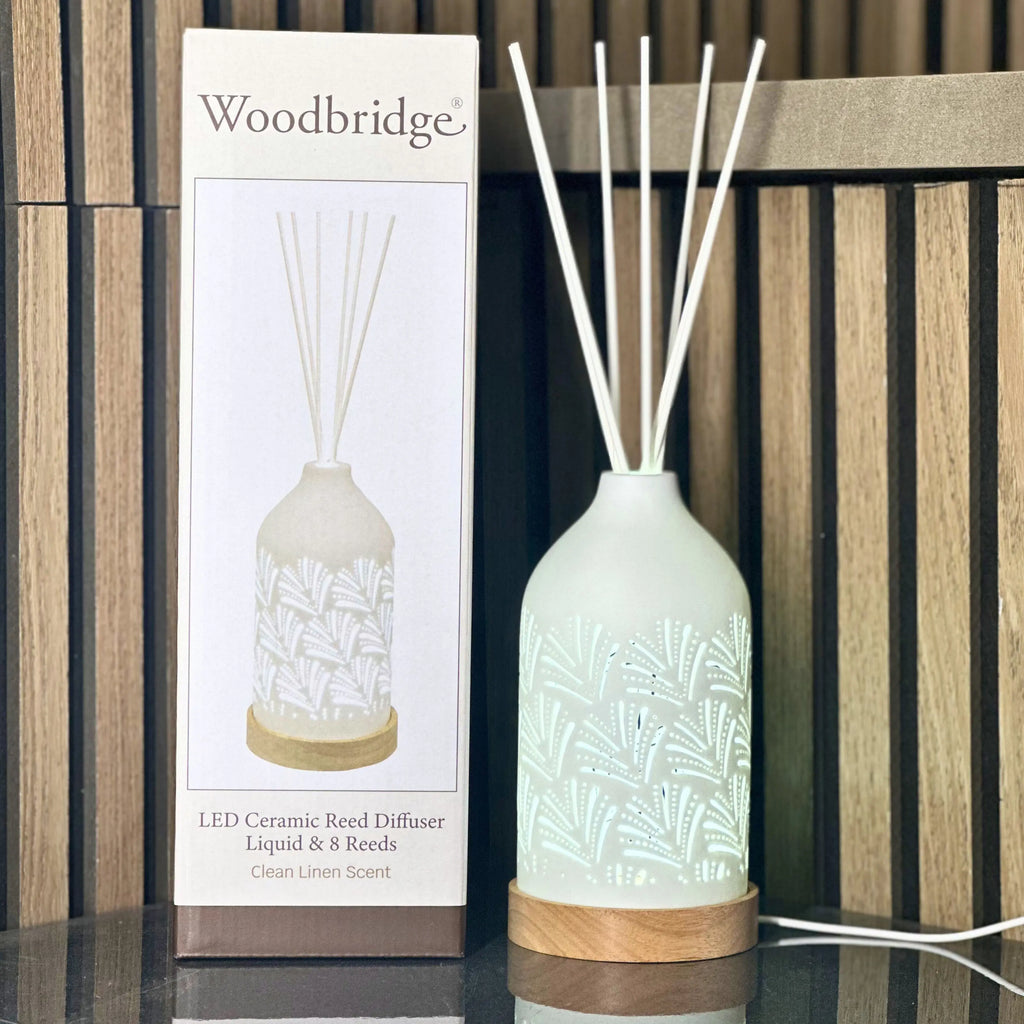 LED Ceramic Reed Diffuser Fan 19cm Aromatize