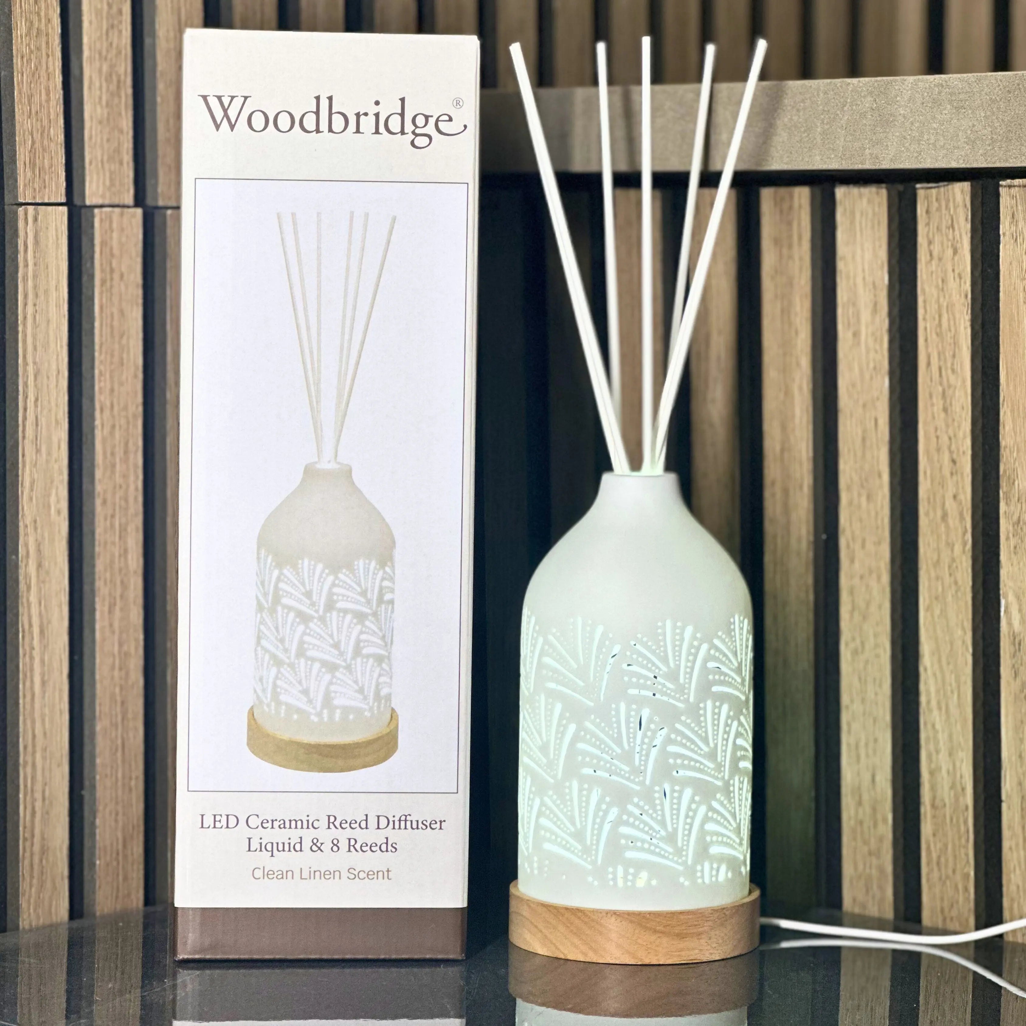 LED Ceramic Reed Diffuser Fan 19cm Aromatize