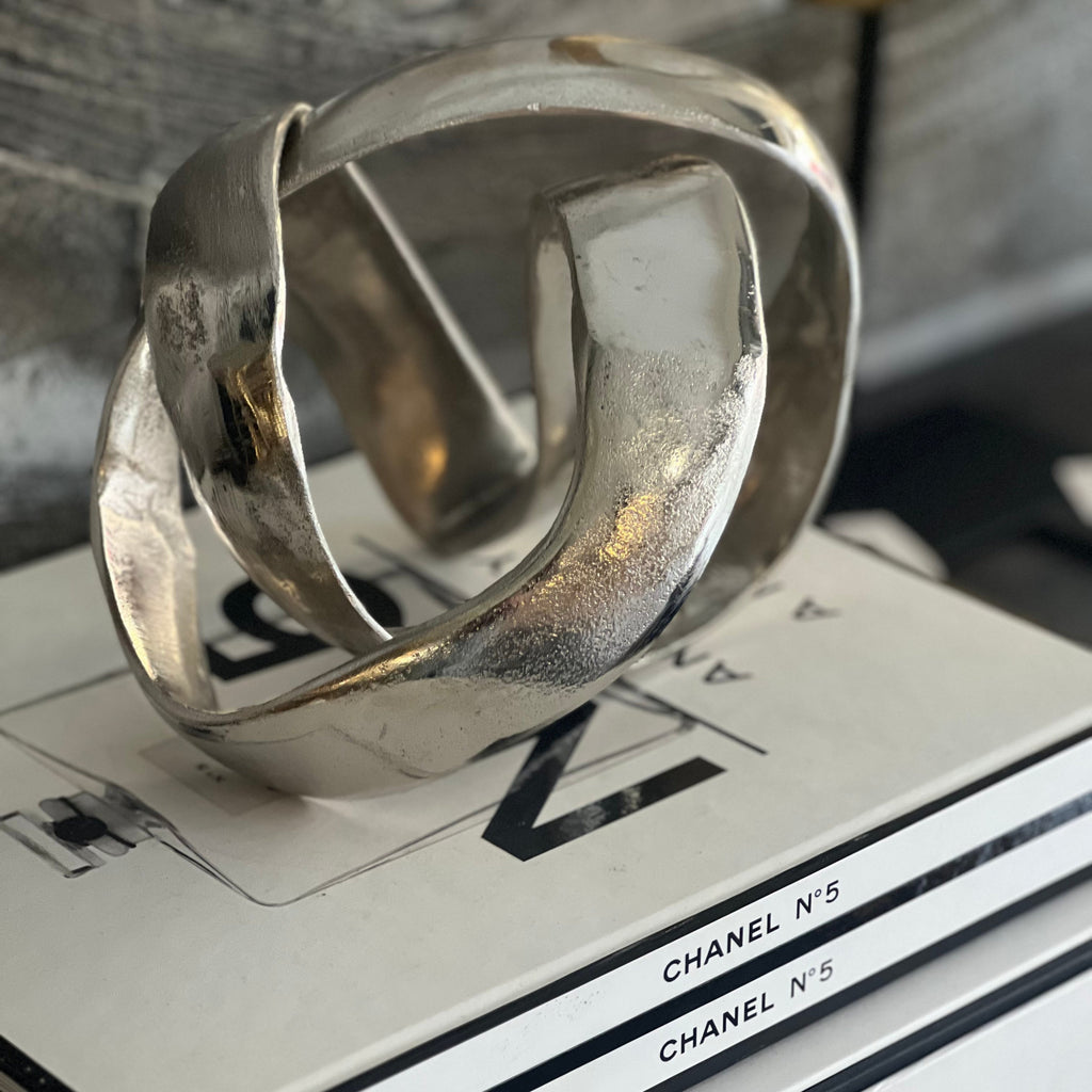 Silver Aluminium Knot Ornament premier housewares