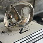 Silver Aluminium Knot Ornament premier housewares