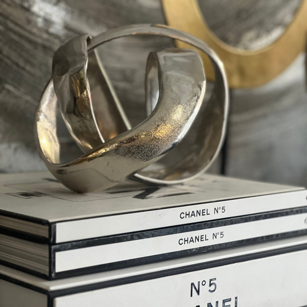 Silver Aluminium Knot Ornament premier housewares