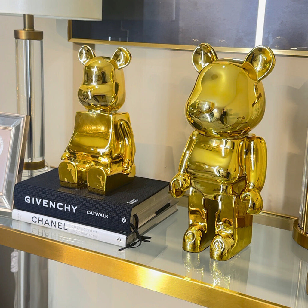 Gold Sitting Bear 30cm Ivan