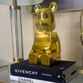 Small 30cm Gold Sitting Bear Sculpture Ivan