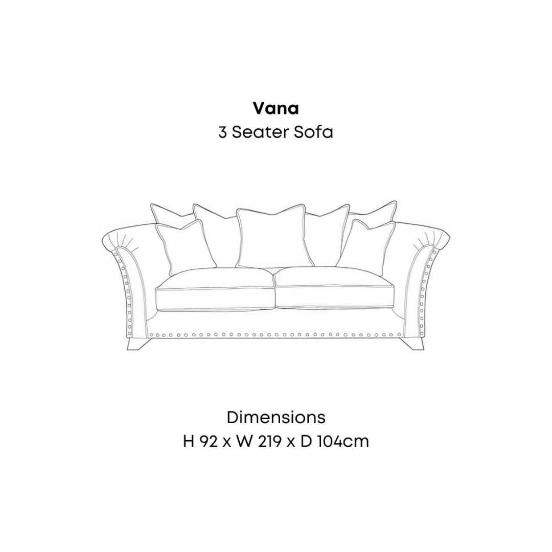 Vana Destiny 3 Seater Sofa Home Store Living