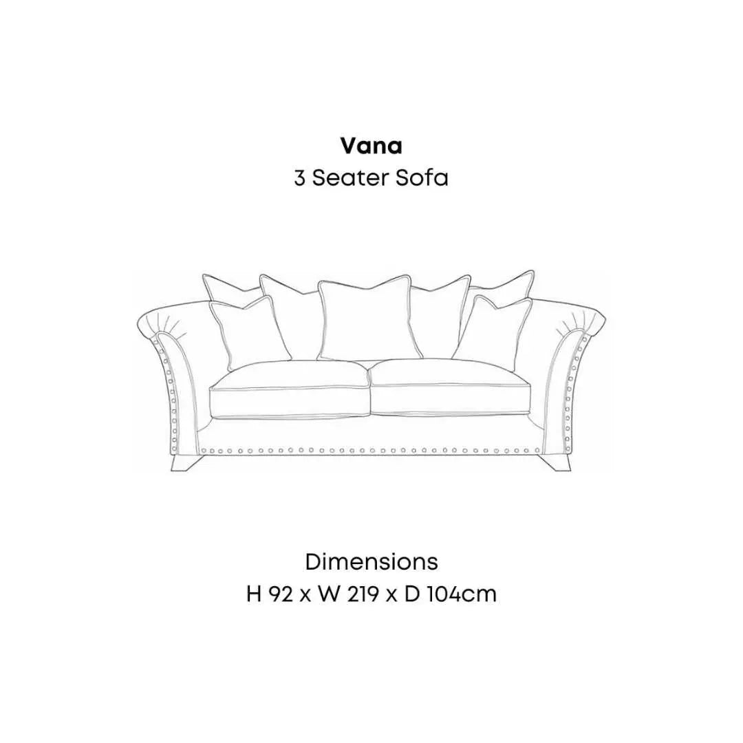 Vana Destiny 3 Seater Sofa Home Store Living