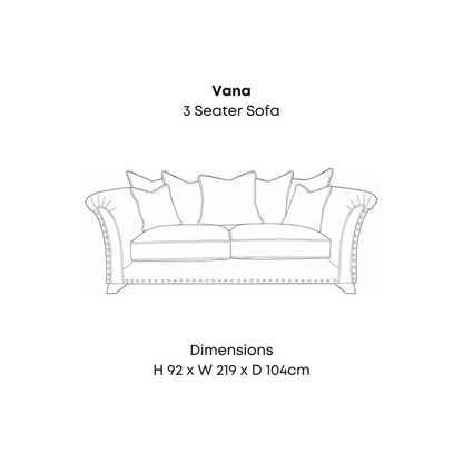 Vana Destiny 3 Seater Sofa Home Store Living