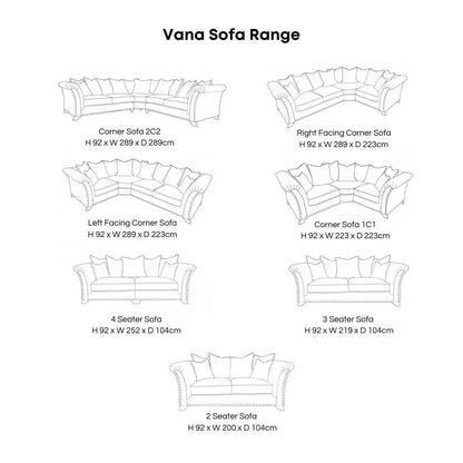 Vana Penthouse Sofa Range Home Store Living